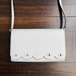 Kate Spade Magnolia Street Eyelet Addison Crossbody - White